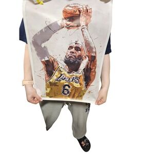 LeBron James Lakers #6 Basketball Poster Art‎ Print Wall Decor